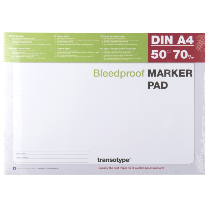 Marker Pad A4-block i gruppen Papper & Block / Konstnärsblock / Markerblock hos Pen Store (103279)