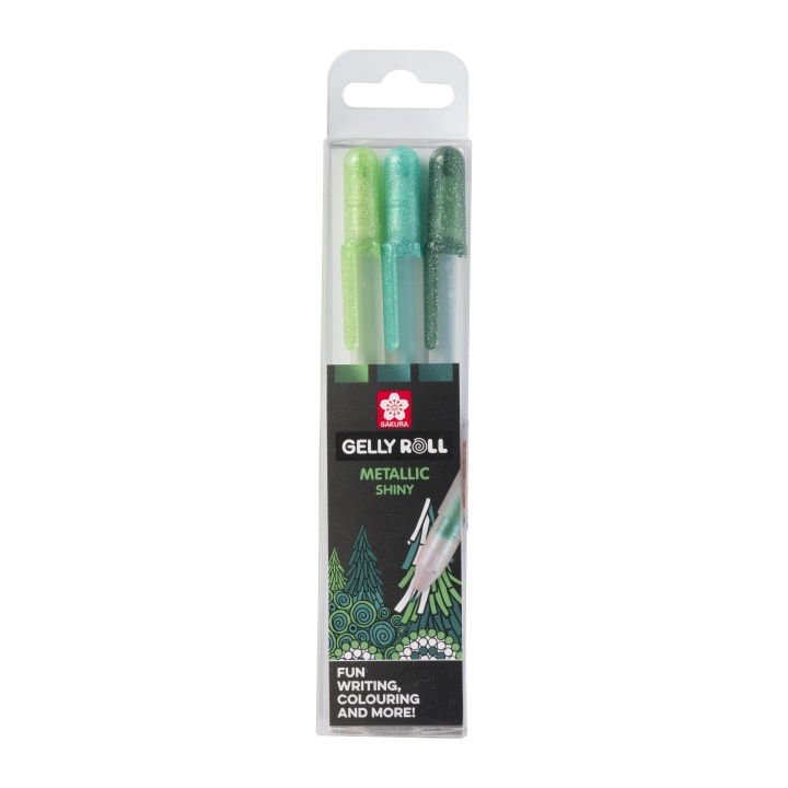 Gelly Roll Metallic Forest 3-pack i gruppen Pennor / Skriva / Gelpennor hos Pen Store (103588)
