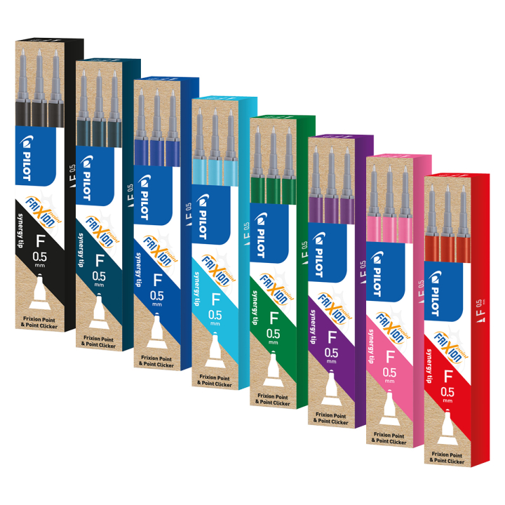 Patron/Refill FriXion Point 0.5 3-pack i gruppen Pennor / Penntillbehör / Patroner och refiller hos Pen Store (109238_r)