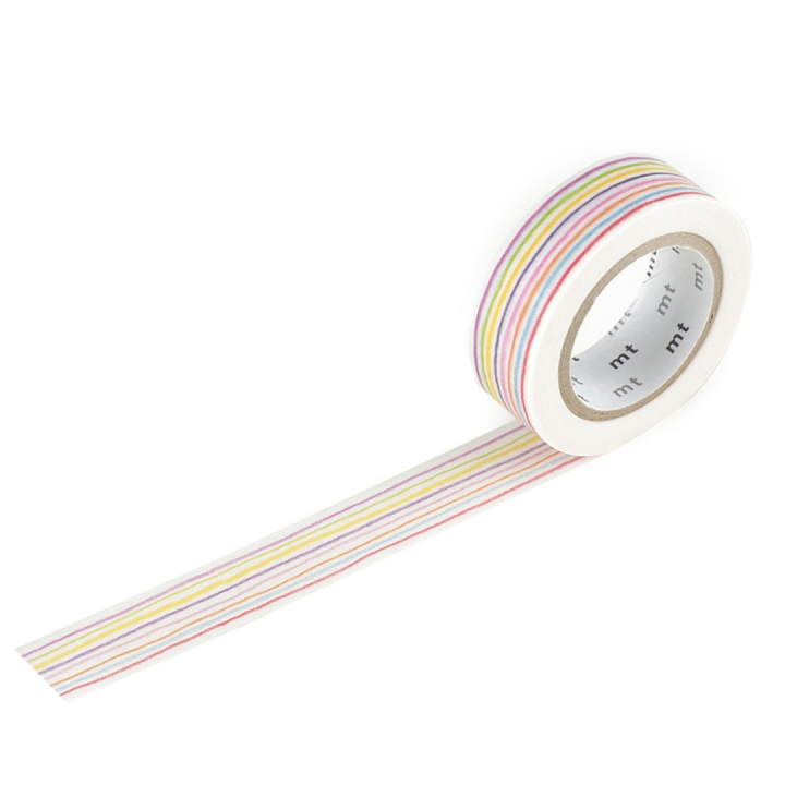 Washi-tejp Iro Enpitsu Border i gruppen Skapande & Hobby / Hobbytillbehör / Washi-tejp hos Pen Store (126392)