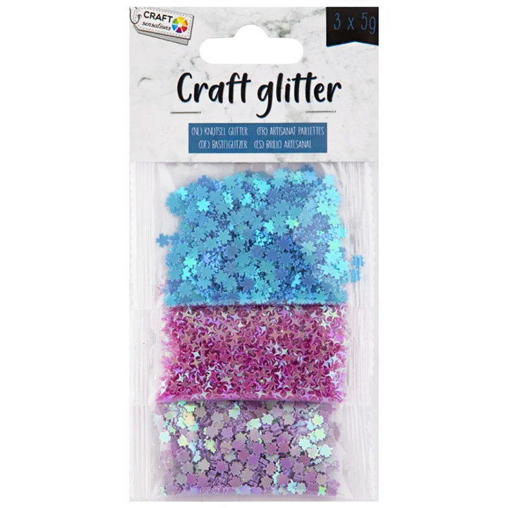 Glitter-konfetti 3 x 5g i gruppen Kids / Barnpyssel och kreativitet / Glitter och paljetter  hos Pen Store (129402)
