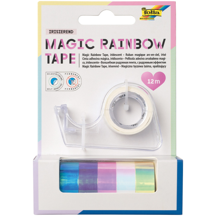 Färgskiftande tejp Magic Rainbow 6-pack i gruppen Skapande & Hobby / Hobbytillbehör / Tejp / Glittertejp hos Pen Store (131607)