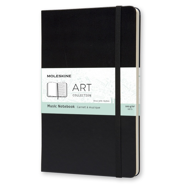 Music Notebook ART collection Large Black