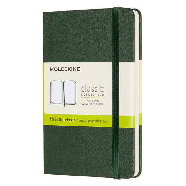 Classic Hardcover Notebook Pocket Myrtle Green