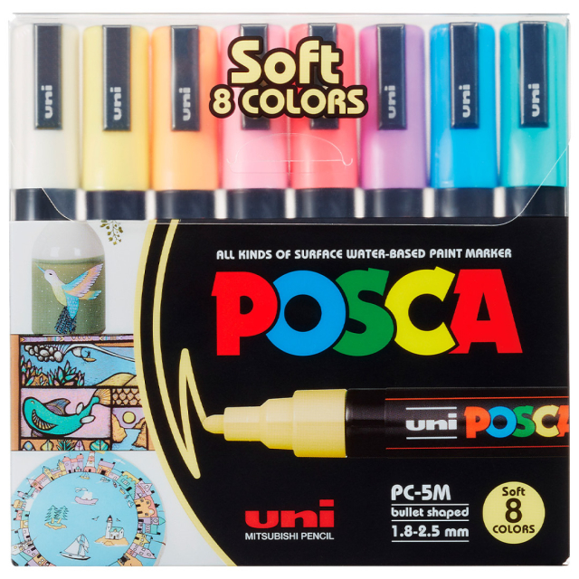 PC-5M Soft Colours 8-set