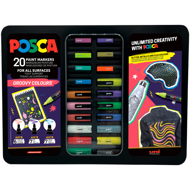 Posca Groovy Colours 20-set