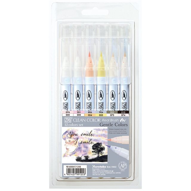Clean Color Real Brush 12-set Gentle Colors