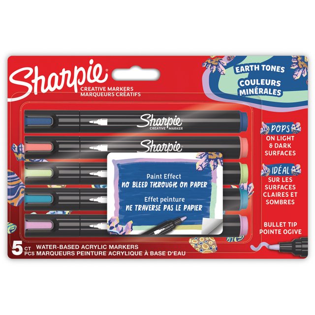 Creative Marker Bullet Tip 5-pack Earth Tones