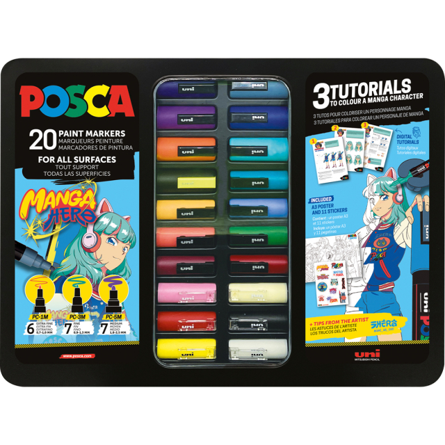 Posca Manga Hero 20-set
