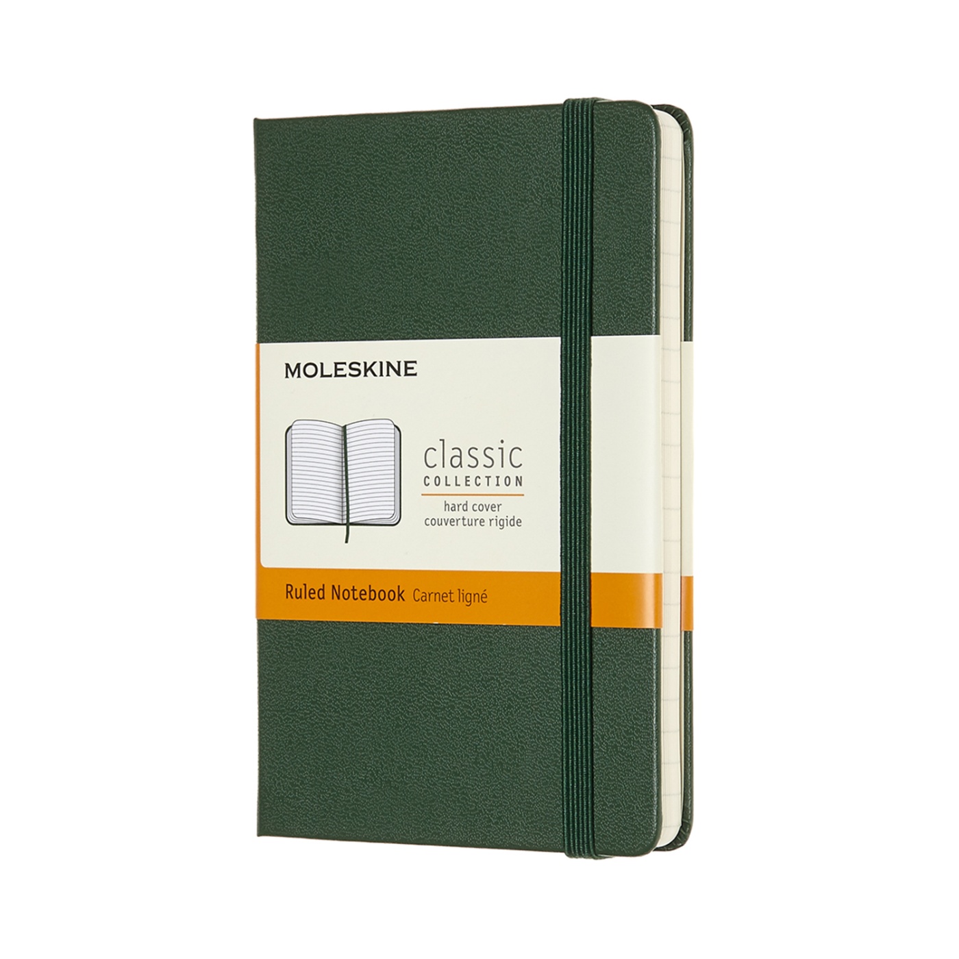 Classic Hardcover Notebook Pocket Myrtle Green