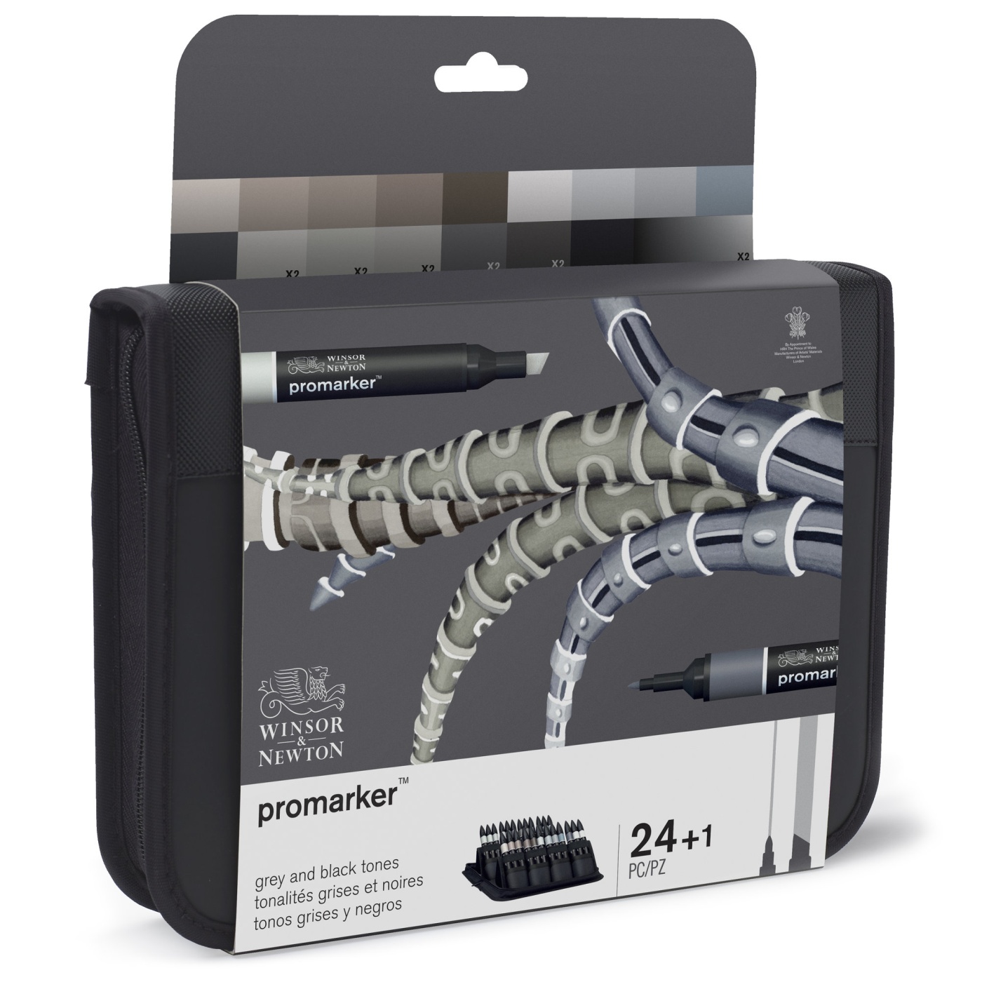 Promarker Black & Greys Wallet 24-set