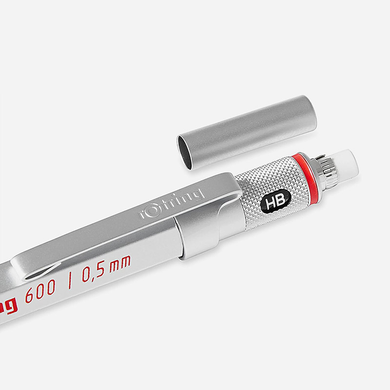 600 Stiftpenna 0,5 Silver