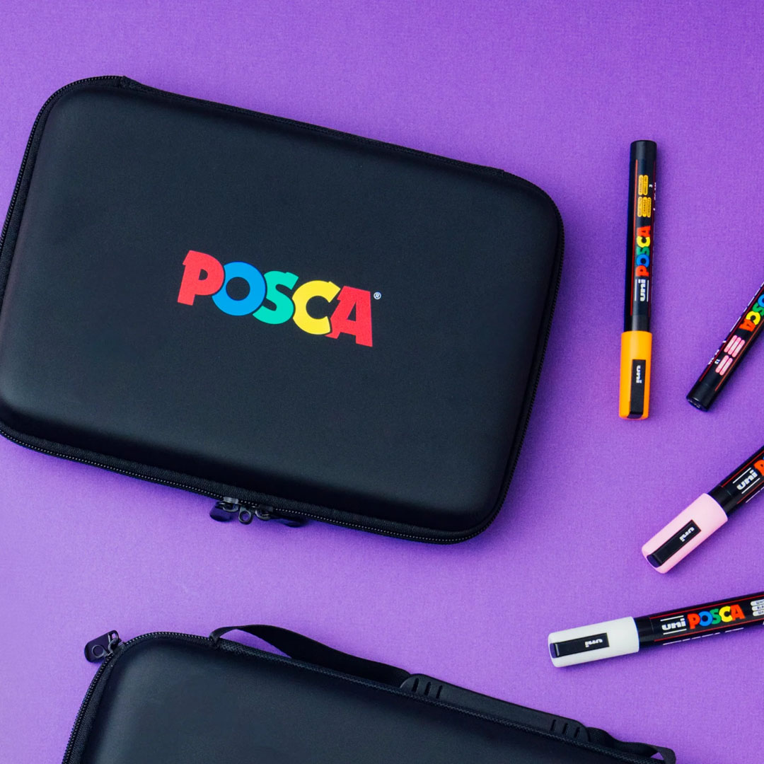 Posca Marker 24-set Rubbercase