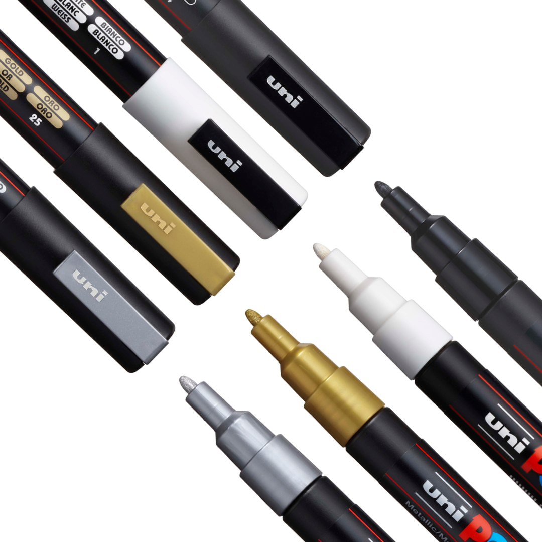 Posca PC-3M Metallic 4-set