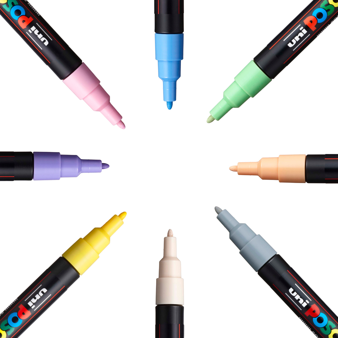 Posca PC-3M Pastel 8-set