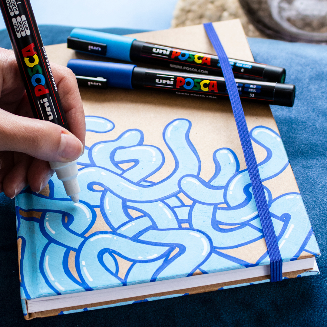Posca PC-5M Cool tones 8-set