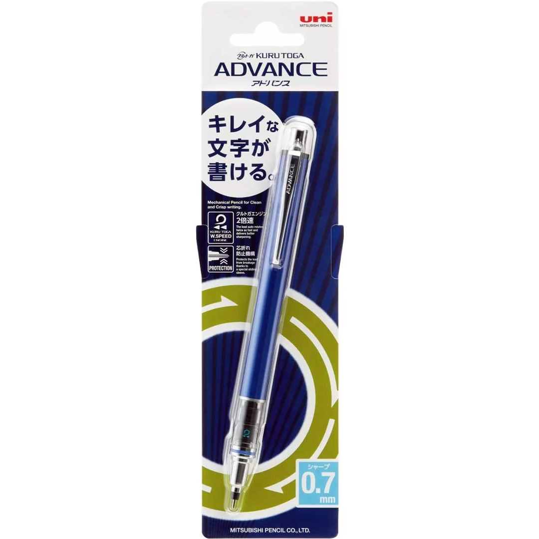 Stiftpenna Kuru Toga Advance 0,7 mm Blå