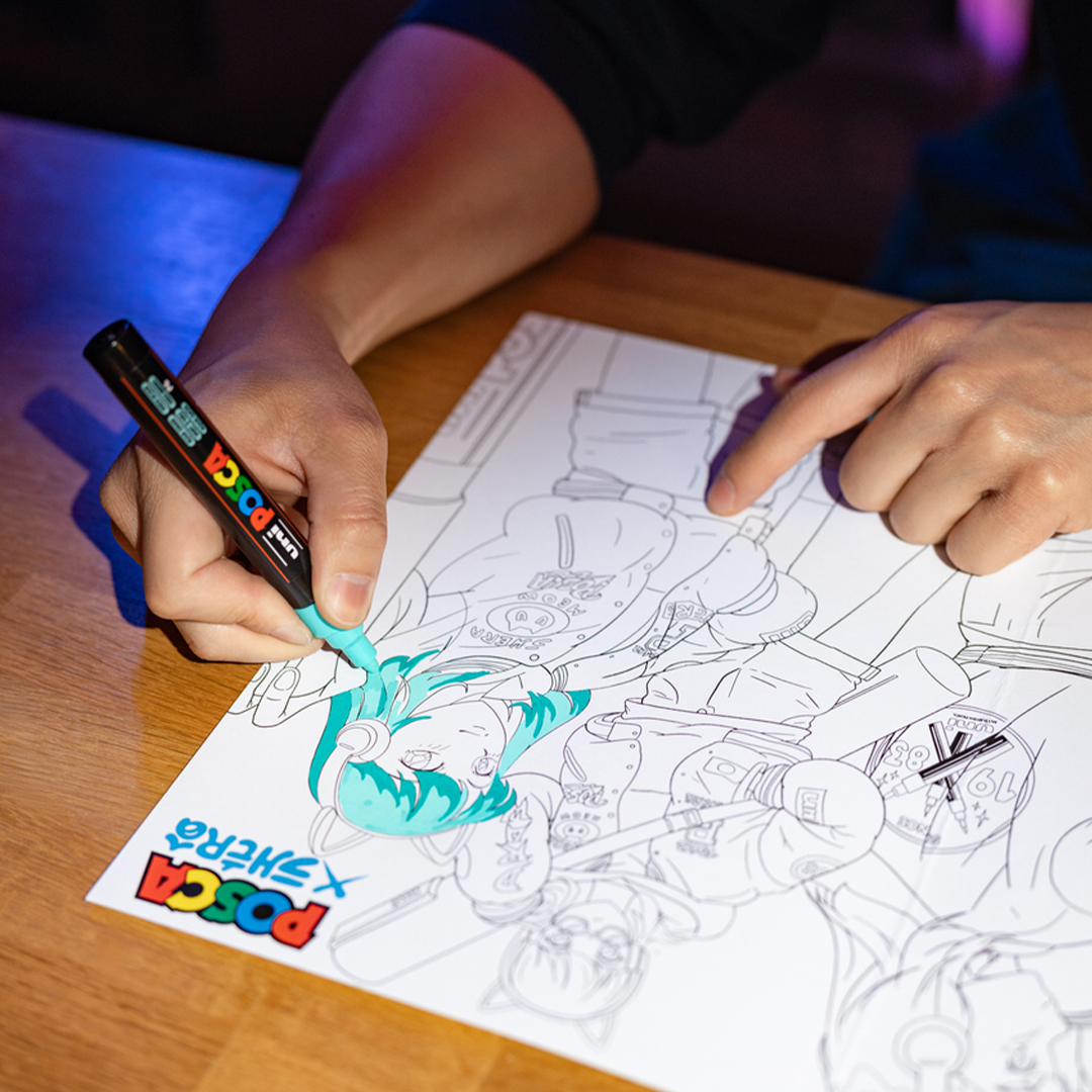 Posca PC-5M Manga Hero 8-set