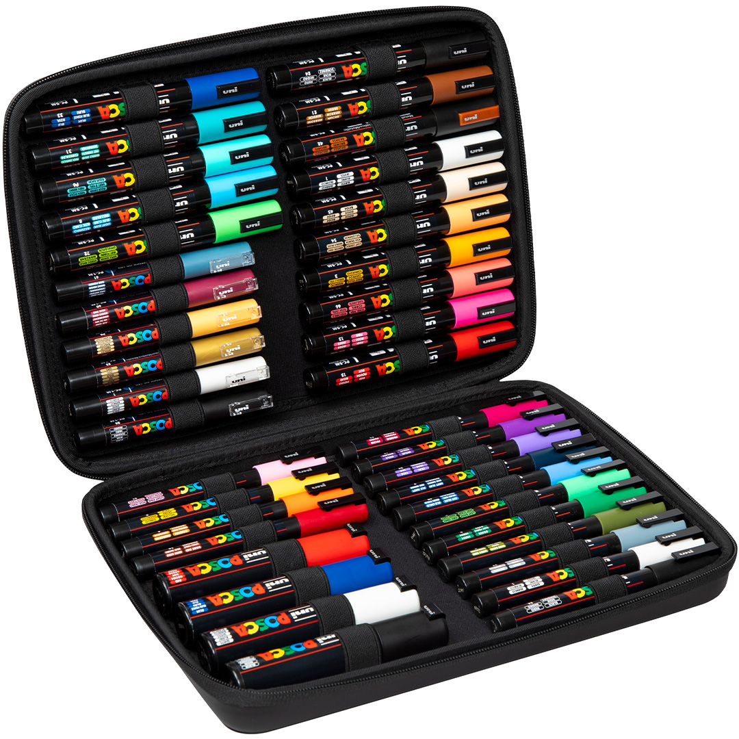 Posca Marker 40-set Rubbercase