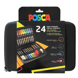Posca Marker 24-set Rubbercase i gruppen Pennor / Konstnärspennor / Illustrationsmarkers hos Pen Store (110396) Posca Marker 24-set Rubbercase i gruppen Pennor / Konstnärspennor / Illustrationsmarkers hos Pen Store (110396)