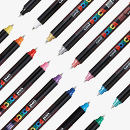 Posca PC-1MR 16-set i gruppen Pennor / Konstnärspennor / Illustrationsmarkers hos Pen Store (110424)