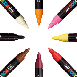 Posca PC-5M Warm tones 8-set i gruppen Pennor / Konstnärspennor / Illustrationsmarkers hos Pen Store (110428) Posca PC-5M Warm tones 8-set i gruppen Pennor / Konstnärspennor / Illustrationsmarkers hos Pen Store (110428)