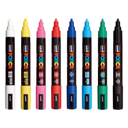 Posca PC-5M Standard Tones 8-set i gruppen Pennor / Konstnärspennor / Illustrationsmarkers hos Pen Store (125148) Posca PC-5M Standard Tones 8-set i gruppen Pennor / Konstnärspennor / Illustrationsmarkers hos Pen Store (125148)