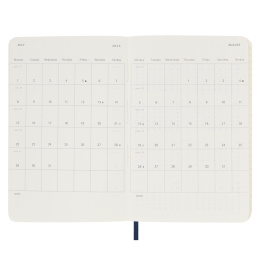 Kalender 18M WeekNote Soft Cover Pocket Mörkblå i gruppen Papper & Block / Kalendrar och almanackor / 18-månaderskalendrar hos Pen Store (129877)