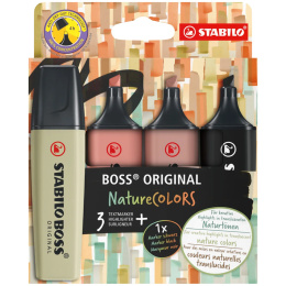 Boss Nature Colors 4-pack No.1 i gruppen Pennor / Märkning och kontor / Överstrykning hos Pen Store (131434)