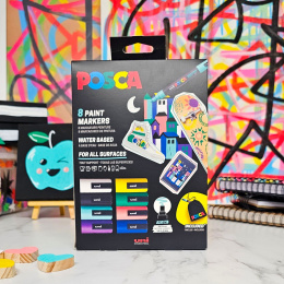 Posca Pouch PC-5M Limited Edition 8-set i gruppen Pennor / Konstnärspennor / Akrylmarkers hos Pen Store (133849) Posca Pouch PC-5M Limited Edition 8-set i gruppen Pennor / Konstnärspennor / Akrylmarkers hos Pen Store (133849)