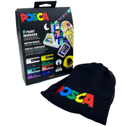 Posca Pouch PC-5M Limited Edition 8-set i gruppen Pennor / Konstnärspennor / Akrylmarkers hos Pen Store (133849) Posca Pouch PC-5M Limited Edition 8-set i gruppen Pennor / Konstnärspennor / Akrylmarkers hos Pen Store (133849)