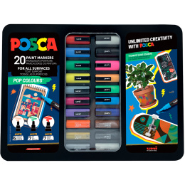 Posca Pop Colours 20-set i gruppen Pennor / Konstnärspennor / Akrylmarkers hos Pen Store (133850) Posca Pop Colours 20-set i gruppen Pennor / Konstnärspennor / Akrylmarkers hos Pen Store (133850)