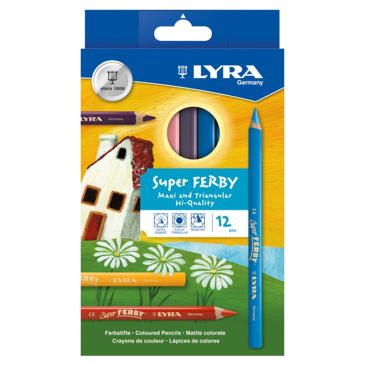 Super Ferby 12-set (3 år+) i gruppen Kids / Barnpennor / Färgpennor för barn hos Pen Store (101579)