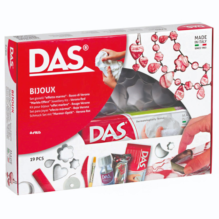 Skapa egna smycken i lera - 19 delar i gruppen Skapande & Hobby / Skapa / Modellera / Lufttorkande lera hos Pen Store (101586)