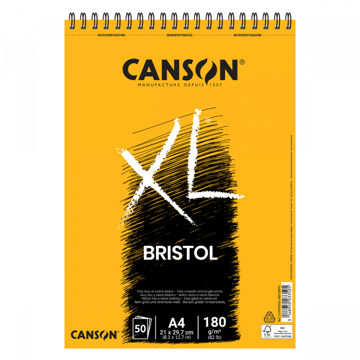XL Bristol 180g A4 i gruppen Papper & Block / Konstnärsblock / Rit- och skissblock hos Pen Store (101610)