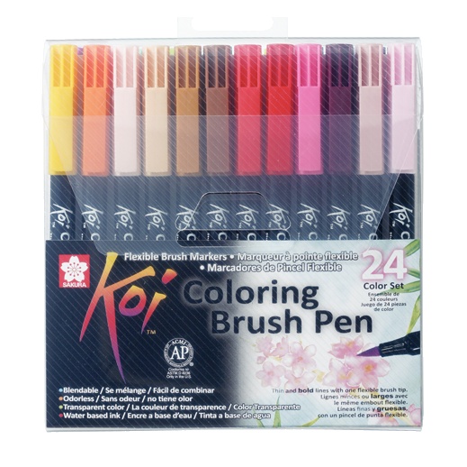 Koi Coloring Brush Pen 24-set i gruppen Pennor / Konstnärspennor / Penselpennor hos Pen Store (102307)