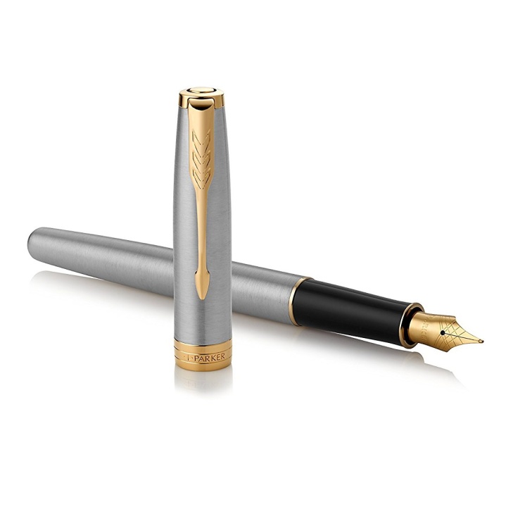 Sonnet Steel/Gold Reservoar i gruppen Pennor / Fine Writing / Reservoarpennor hos Pen Store (104700_r)