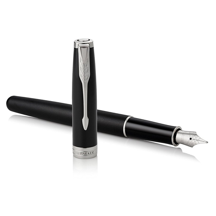 Sonnet Black/Chrome Reservoar i gruppen Pennor / Fine Writing / Reservoarpennor hos Pen Store (104803)