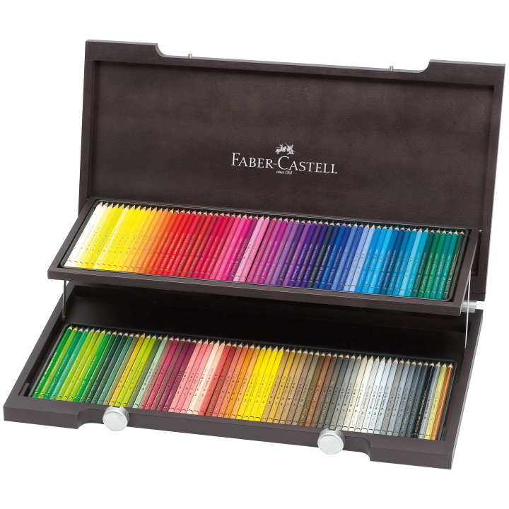 Polychromos 120-set Träskrin i gruppen Pennor / Konstnärspennor / Färgpennor hos Pen Store (105854)