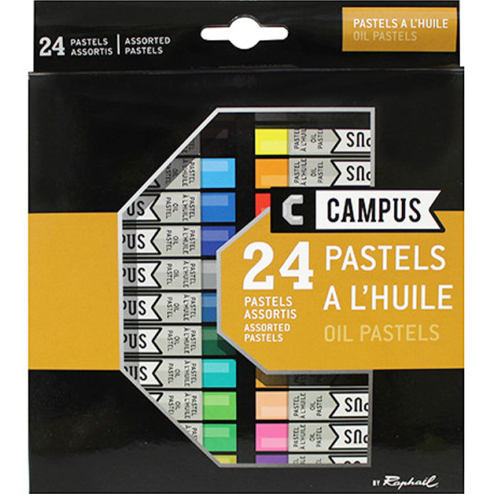 Campus Oljepastellkritor 24-set i gruppen Konstnärsmaterial / Kritor och blyerts / Pastellkritor hos Pen Store (106246)