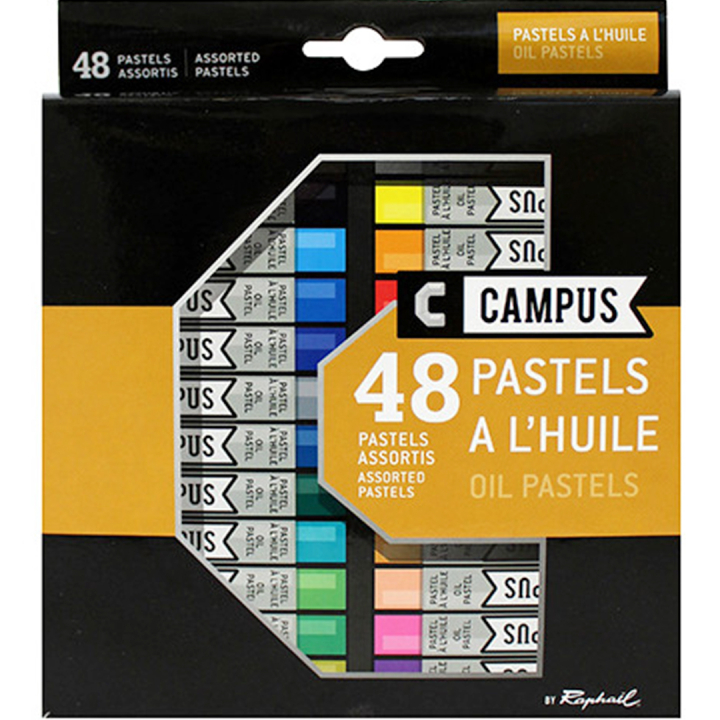 Campus Oljepastellkritor 48-set i gruppen Konstnärsmaterial / Kritor och blyerts / Pastellkritor hos Pen Store (106256)
