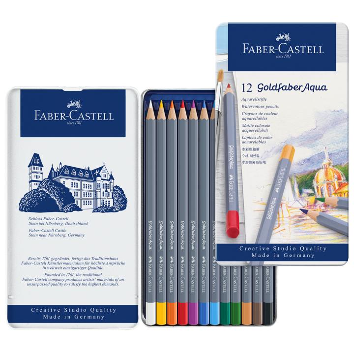 Goldfaber Aqua Akvarellpennor 12-set i gruppen Pennor / Konstnärspennor / Akvarellpennor hos Pen Store (106633)