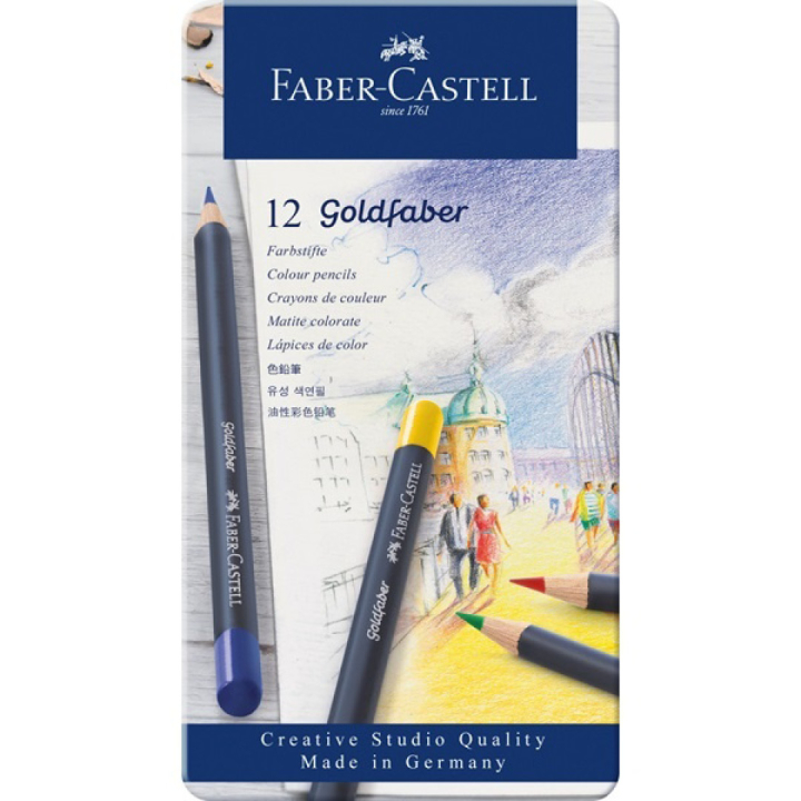 Goldfaber Färgpennor 12-set i gruppen Pennor / Konstnärspennor / Färgpennor hos Pen Store (106635)