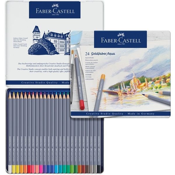 Goldfaber Aqua Akvarellpennor 24-set i gruppen Pennor / Konstnärspennor / Akvarellpennor hos Pen Store (106637)