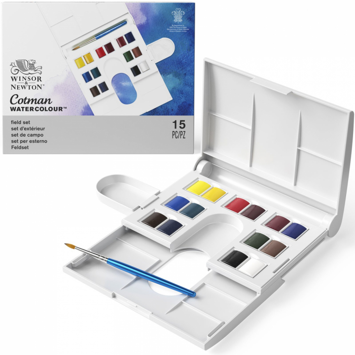 Cotman Akvarellfärg Compact Box 14 ½ - koppar i gruppen Konstnärsmaterial / Konstnärsfärger / Akvarellfärg hos Pen Store (107239)