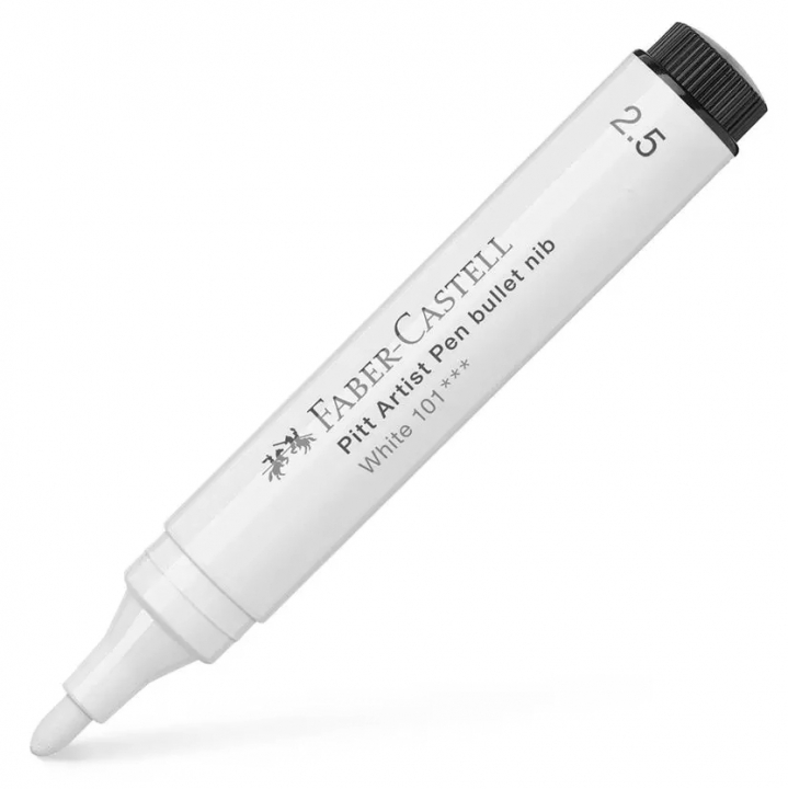 India Ink Pitt Artist Pen White 2.5 mm i gruppen Pennor / Konstnärspennor / Tuschpennor hos Pen Store (107604)