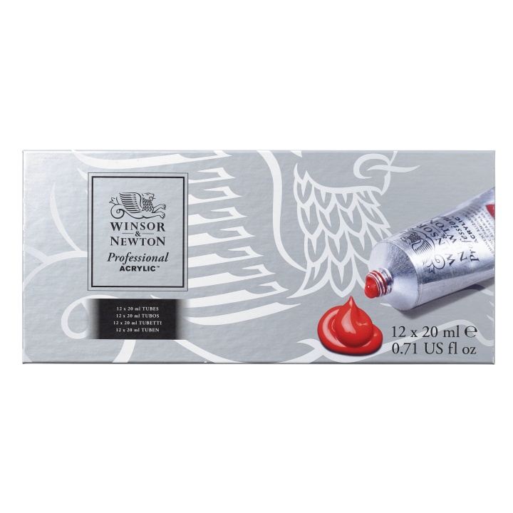 Akrylfärg Professional Tub 12 x 20 ml i gruppen Konstnärsmaterial / Konstnärsfärger / Akrylfärg hos Pen Store (108805)