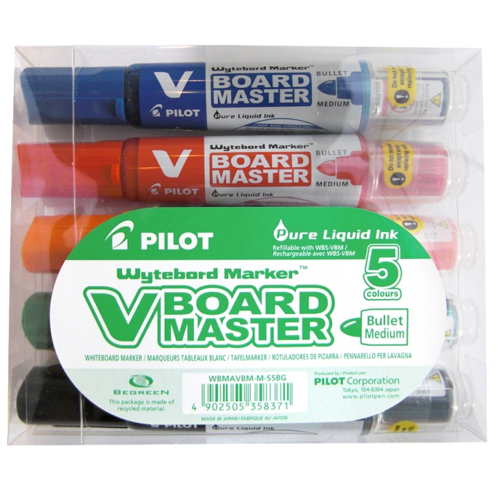V-Board Master Konisk 5-set i gruppen Pennor / Märkning och kontor / Whiteboardpennor hos Pen Store (109301)