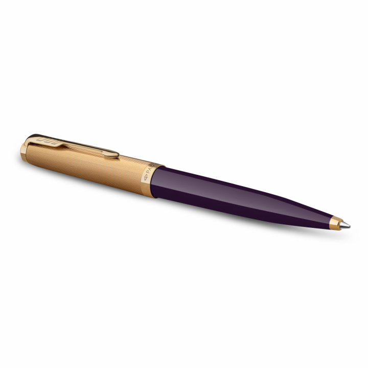 51 Plum/Gold Kulpenna i gruppen Pennor / Fine Writing / Kulspetspennor hos Pen Store (125365)