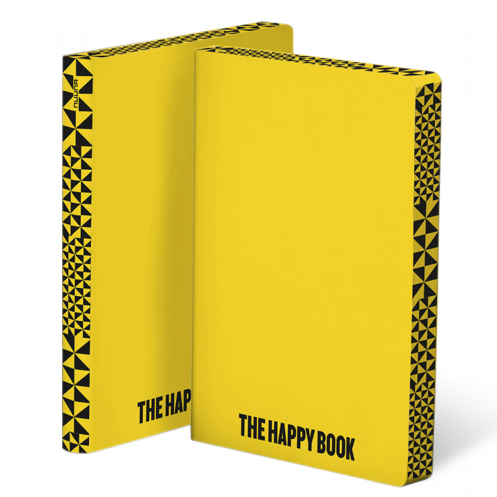 Notebook Graphic L - The Happy Book i gruppen Papper & Block / Skriva och anteckna / Anteckningsböcker hos Pen Store (125452)